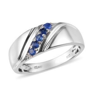 Men's Blue sapphire ring